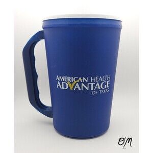 American Health Advantage Texas Blue Thermo Mug and Lid Made in USA